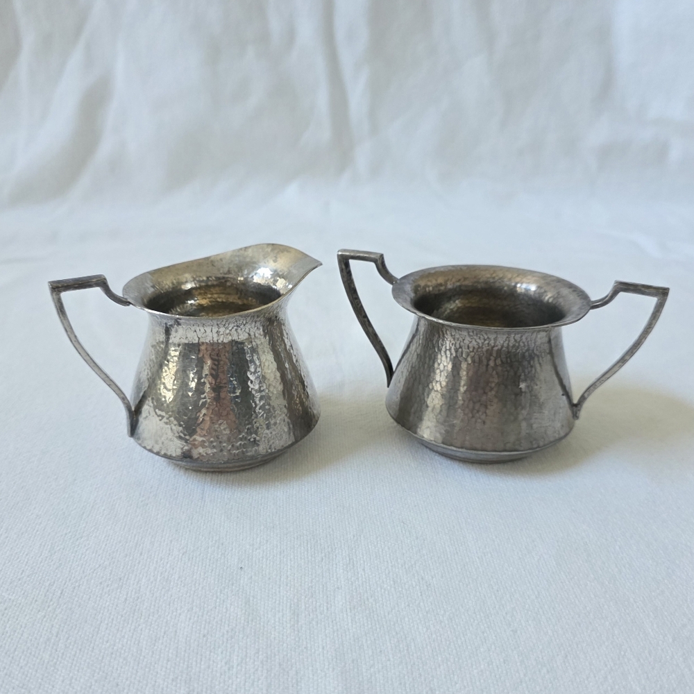 Vtg Antique American Continental Silver Company (CSC) sugar and creamer set